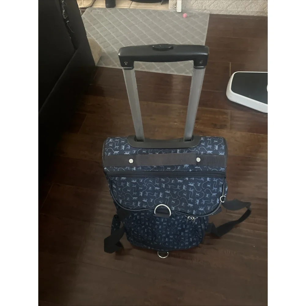 KIPLING Teagan Wheeled Duffle Turquoise Blue  Travel Suitcase